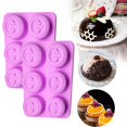 thumbnail image 6 of RuiJiao 6 Cavity Bee Honeycomb Soap Mold Round Honeybee Silicone Molds for Handmade Soaps, Cupcake Baking, Chocolate, Dessert, 6 of 9