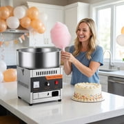 Commercial Cotton Candy Machine - 1000W Electric Cotton Candy Maker with 3500RPM Motor, Stainless Steel Bowl, Perfect for Home, Parties, Carnivals & Events