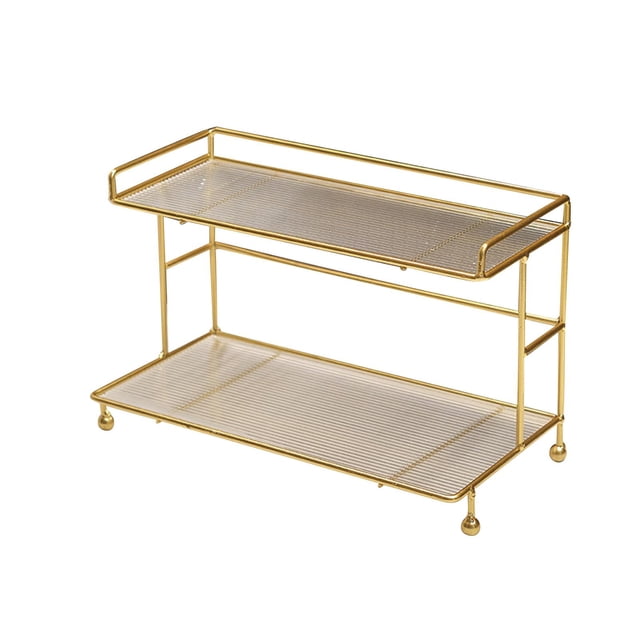Organizador de maquillaje Strade Fareast Limited estante de almacenamiento de hierro tocador rectangular cocina encimera antigua