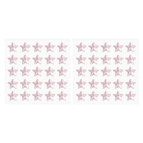 Uxcell Star Stickers, Self Adhesive Acrylic Star Rhinestones Jewel Sticker Crystal Embellishment Sheet for Crafting Pink