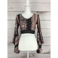 thumbnail image 1 of Polly Esther  - Bell-Sleeve Crop Top - Juniors - L, 1 of 3