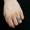 thumbnail image 5 of High polished (no plating) Stainless Steel Ring with Top Grade Crystal in Jet for Women Jet Stone Color Style TK3617 Size 12, 5 of 5