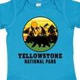 thumbnail image 4 of Inktastic Yellowstone National Park with Bear Mountains and Trees Cricle Boys or Girls Baby Bodysuit, 4 of 5