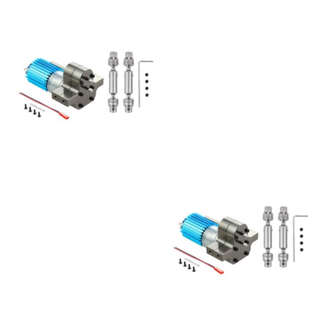 ZheElen Metal Box Transfer 370 Motor Accessory for WPL C14 Q60 Robust and Dependable Titanium Color 3.17mm 2Set