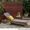 thumbnail image 5 of Afuera Living Outdoor Acacia Wood Chaise Lounge in Teak and Gray, 5 of 15