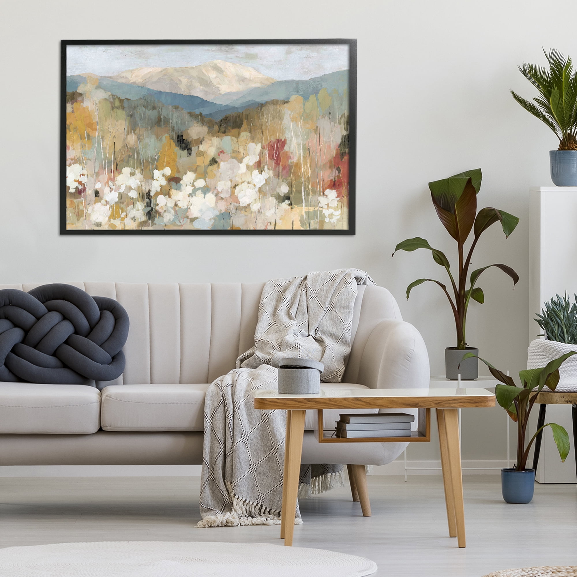 Stupell Industries Autumn Mountain Meadow Black Framed Giclee Art, design by Chromatic Storm Studio