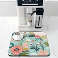 thumbnail image 2 of Washable Rubber Multicolored Floral Dish Drying Mats for Kitchen Counter Home Large Coffee Bar Pad Accessories and Decor for Utensils Stemware 16''x18'', 2 of 7