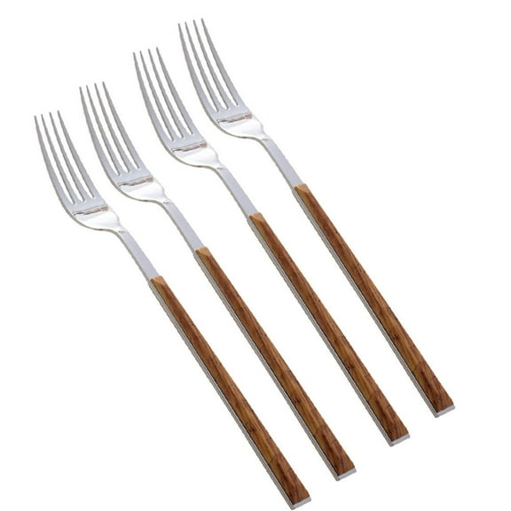 Greenadscape 4Pcs Stainless Steel Forks For Cutting Food In Rustic