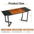 thumbnail image 2 of Gymax 63'' Large Computer Desk Study Workstation Conference Table Home Office, 2 of 3