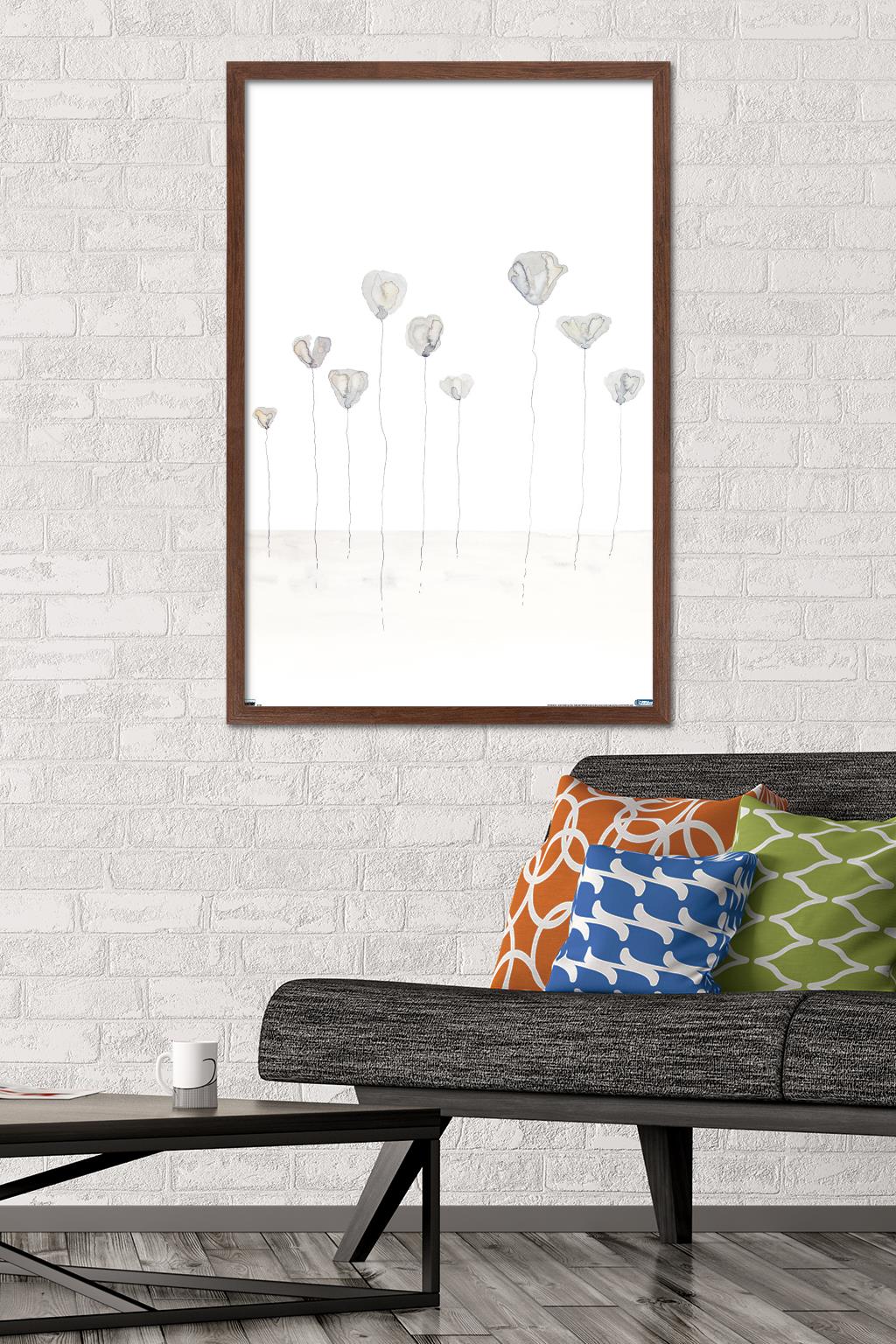 Reinders - Flowers Wall Poster, 22.375" x 34", Framed