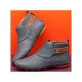 thumbnail image 3 of Fangasis Women Booties Non-slip Flat Boots Casual Ankle Walking Vintage Dark Gray 6.5, 3 of 3