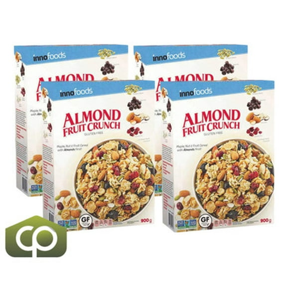Inno Foods Gluten-Free Almond Fruit Crunch Cereal - 900 g | Maple, Nut(4/Case)