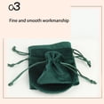thumbnail image 2 of Velour Jewelry Bag Drawstring Round/Square Bottom Pouch Gift Festival Christmas Party Favors Candy Dust Cover Pack Red/round bottom, 2 of 9