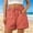 *Watermelon Red, variant on Binmer Women's Striped High Waist Wide Leg Shorts, Casual Drawstring Summer Beach Pants with Pockets Black,Women's Plus L