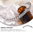 thumbnail image 3 of SHISUYAN Elegant Crystal Rhinestone Hair Band for Home Silver Alloy Durable Design Wide Application in, 3 of 8