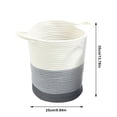 thumbnail image 2 of Cotton Rope Laundry Hamper Woven Collapsible Laundry Basket, 2 of 7