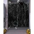 thumbnail image 3 of Abstract Halloween Shower Curtain Set ，Waterproof Fabric Shower Curtains Cowweb Black Shower Curtains for Bathroom,Bathroom Decor 72"x72", 3 of 6