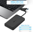 thumbnail image 1 of BENFEI 2.5 Inch SATA to USB Tool Free External Hard Drive Enclosure USB Type-C/Type-A to Sata Compatible for 2.5 Inch SSD(Optimized for SSD Support UASP SATA III), 1 of 5