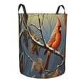 thumbnail image 2 of PHELIKA Fall Bird Maple Leaves 03 Laundry Basket 65L Large Foldable Round For Dirty Clothes Toy Storage, 2 of 6