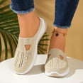 thumbnail image 4 of Mepaouo Women Orthopedic Mule Sneakers Woven Breathable Running Shoes Arch Support Walking Slides, 4 of 8