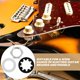 thumbnail image 4 of BRIGHTFUFU Juego de 4 arandelas para tuercas de potenciómetro de guitarra eléctrica, tuerca de entrada SE, kit de accesorios para guitarra de bricolaje para guitarra de latón, 4 of 7