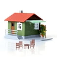 thumbnail image 4 of Miangastore 4 Sets Mini Table Chair Set Furniture Model Mini House Living Room Accessory, 4 of 8