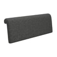 thumbnail image 3 of Cojín de cabecera de esponja suave con soporte para almohada individual, ideal para dormitorios y oficinas. Gris oscuro, 3 of 9