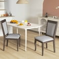 thumbnail image 4 of Costway Wood Dining Chairs Set of 4 with Rubber Wood Frame Padded Seat High Backrest, 4 of 9