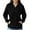 Black, variant on TIANZEN Hoodless Zip Sweatshirt For Fall And Winter Comfortable And Stylish Layering Option Ladies Sweatshirts without Hoods Junior Girls Sweatsuits Jacket