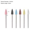 thumbnail image 2 of Uxcell Mounted Grinding Bits Grinder Heads Silicone Polishing Wheels for Rotary Tools 5mm Dia Multi-Color 6 Pack, 2 of 6