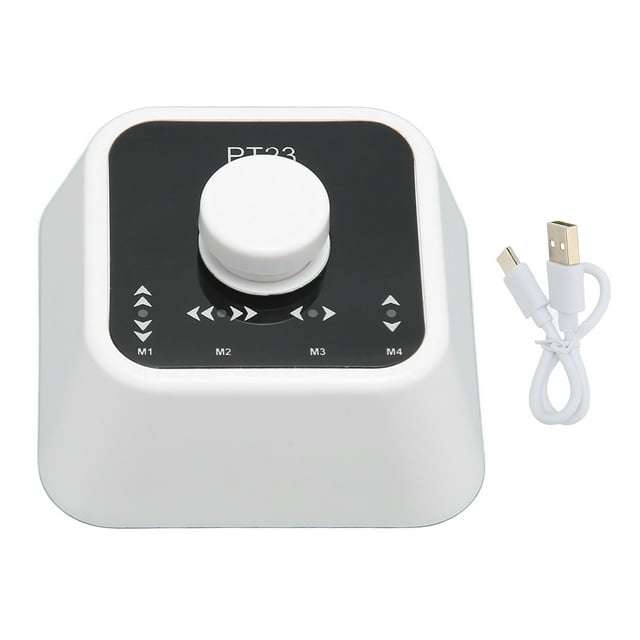 Pedal giratorio de página Bluetooth, controlador multimedia inalámbrico recargable, interruptor de llave para ordenador y teléfono, color blanco