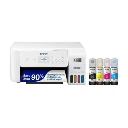 EPSON EcoTank ET-2800 AIO White Printer Home Office