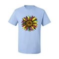 thumbnail image 1 of Sunflower Animal Print Fashion Men's Graphic T-Shirt, Light Blue, 4X-Large, 1 of 4