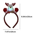 thumbnail image 3 of Fiudx Diadema Navideña Luminosa con Diseño de Papá Noel, Muñeco de Nieve, Ciervo y Oso, Efecto de Iluminación Suave, Accesorio para Fiestas, Decoración para Celebraciones Navideñas, Ajuste Cómodo, Ta, 3 of 6