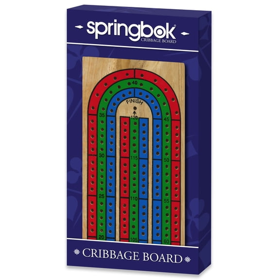 Springbok Wooden Cribbage Board