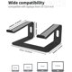 thumbnail image 2 of Soporte para portátil, Soporte para ordenador de aluminio, Soporte ergonómico para portátil Fr Den Schreibtisch, Soporte de metal, Kompatibel Mit 10 Bis 15,6 Zoll Notebook, 2 of 5