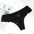 thumbnail image 2 of Culotte String en Dentelle Confortable pour Femme Taille Basse avec Gousset en Coton, 2 of 3