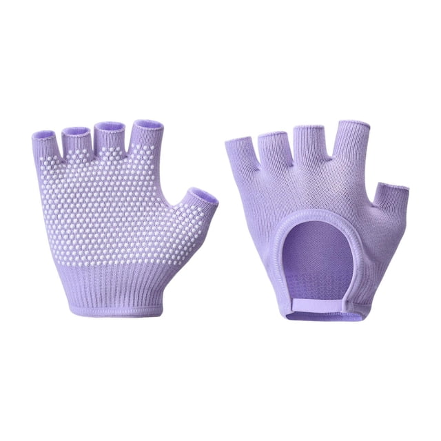 S SERENABLE Gants de Gym Antidérapants Demi-Doigt Gant d'Entraînement pour Musculation Exercice de Gym Violet