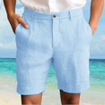 thumbnail image 2 of Men's Summer Shorts Casual Plus Size Line Short With Drawstring, 2 of 8
