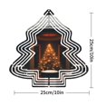 thumbnail image 2 of Stylish Metal Hanging Christmas Tree Wind Spinner - Festive Geometric Design for Yard & Garden Decor Perfect Holiday Accent, 2 of 7