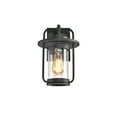 thumbnail image 3 of CHLOE Jeffrey Transitional 1 Light Textured Black Outdoor Wall Sconce 13" Height, 3 of 7
