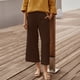 thumbnail image 1 of TaTaai Women's Casual Linen Straight Pants 7/8 Length with Pockets High Elastic Waist Solid Color Soft Breathable Trousers Relaxed Fit Spring Summer Daily Outfits Gift, 1 of 9