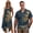 Polynesian, variant on Garronmavis Matching Couple Outfits Puerto Rico Flag Womens Sleeveless Dress with Pocket Polyester Hawaiian Sundress and Button-Down Shirt for Men Loose Beach Shirts