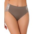 thumbnail image 1 of Plus Size Panties for Women Underwear Lace Breathable Mid Rise Stretch Briefs Coffee M, 1 of 6