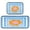 Cute Orange Flowers, variant on 2-Piece Kitchen Mat Set Non Slip Washable Floor Mats Decorative Rugs for Kitchen Sink Laundry Pastel Rainbow Flowers
