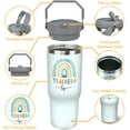 thumbnail image 2 of Teacher Tumbler Cup, 30oz Stainless Steel Teacher Travel Coffee Mug Cup, Best Teacher Gifts for Women & Teacher Appreciation Gifts for Birthday, Appreciation Week, Back To School, 2 of 6