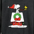 thumbnail image 3 of Peanuts - Snoopy and Woodstock House Sleigh - Women's Lightweight French Terry Long Sleeve Shirt, 3 of 6