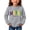 Grey, variant on Mercatoo Toddler Baby Girl Boy M𝐚rdi Gr𝐚s Outfit Letter Sweatshirt Long Sleeve Shirt Tops Spring Fall Clothes C𝐚rnival Loose Top