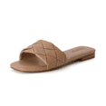 thumbnail image 3 of Cushionaire Franca Woven Slide Sandals Women Dressy or Casual with Memory Foam | Comfortable Summer Shoes for Women | Lightweight Slip-On Flat Sandals | Wide Widths Available, 3 of 8
