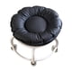 thumbnail image 1 of Taburete bajo con ruedas, silla giratoria, para hombre y mujer, taburete multiusos con negro, 1 of 9